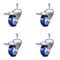 Service Caster 3.5 Inch Blue Polyurethane Swivel 10mm Stem Caster Set Total Lock Brake SCC SCC-TSTTL20S3514-PPUB-BLUE-M1015-4 - alternate 1